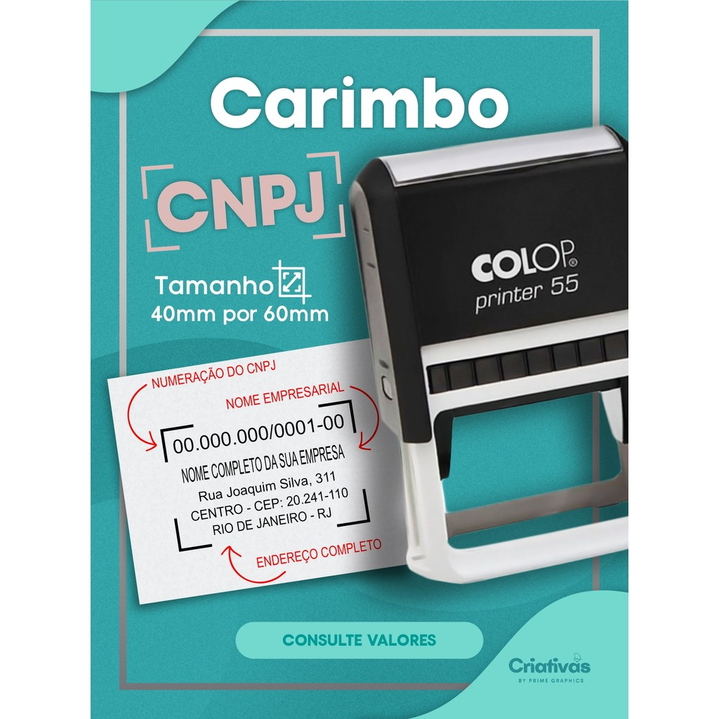 Carimbo CNPJ Marca Colop