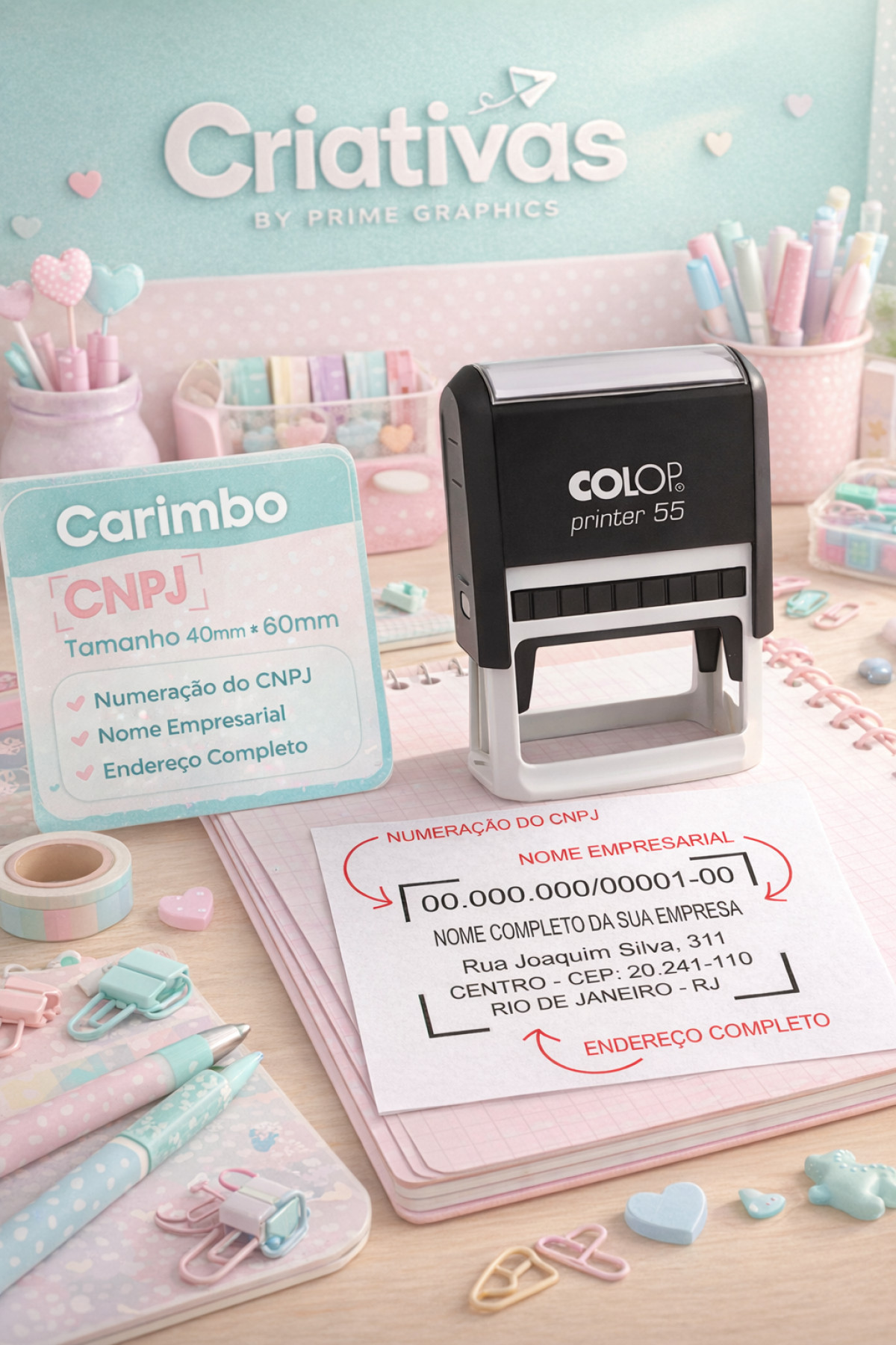 Carimbo CNPJ Marca Colop