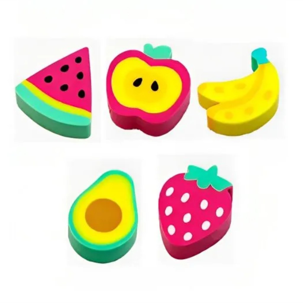 BORRACHA DECORADA CIS FANTASIA MINI FRUTAS (S) POTE-20 55.3410 - SERTIC