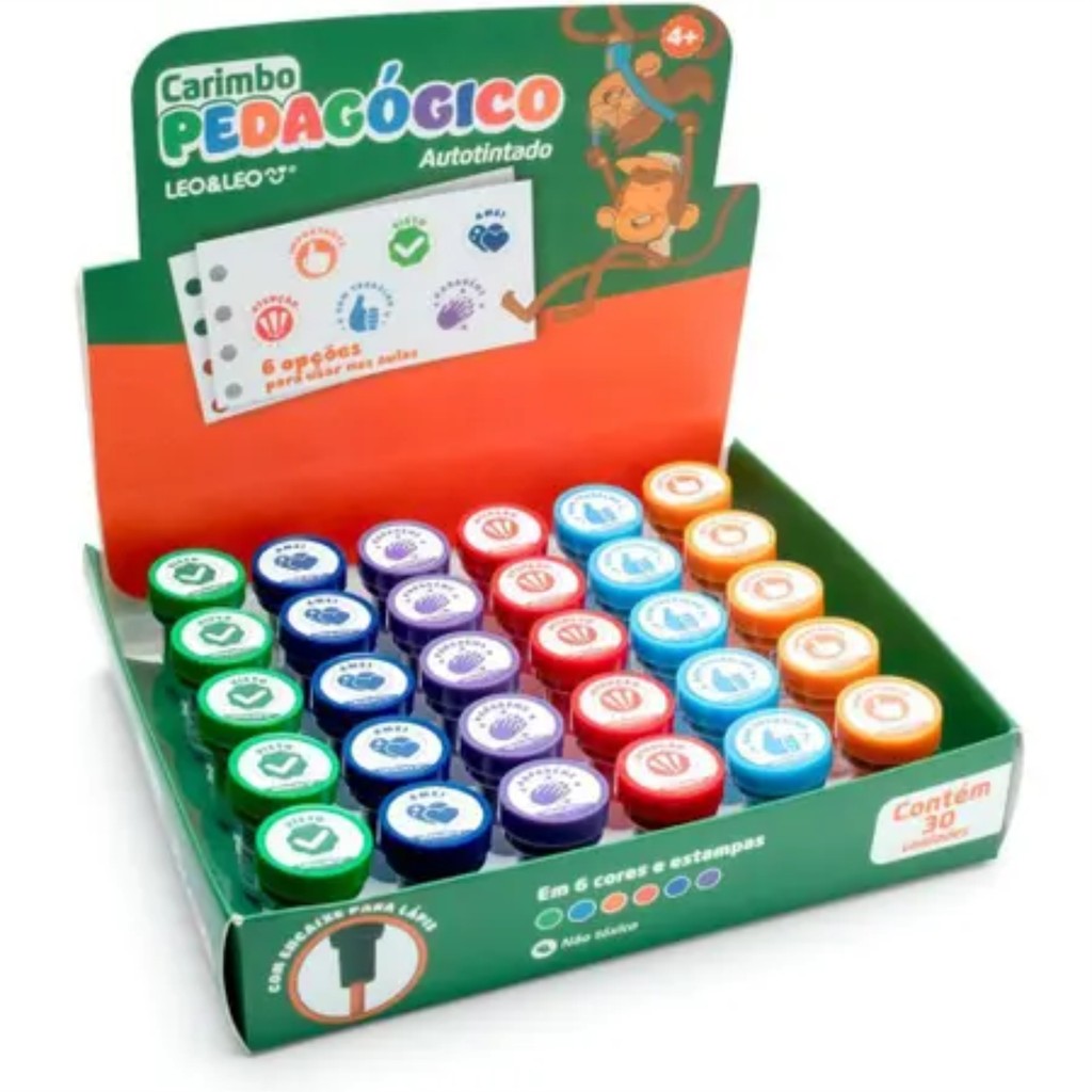 CARIMBO PEDAGOGICO 6 MODELOS SORTIDOS DP.C/30 92096 - LEONORA