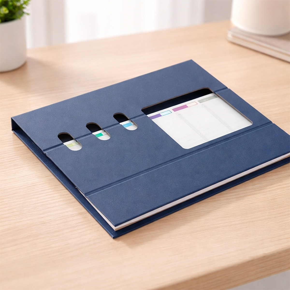 BLOCO DE ANOTAÇÕES C/ SUPORTE CELULAR E CANETAS