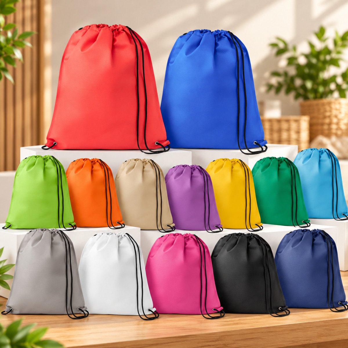 GALWAY. Sacola tipo mochila em non-woven (80 g/m²) termo-selado - Ref: 102