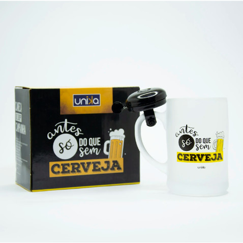 Caneca Campainha 400ml - Antes só do que sem cerveja