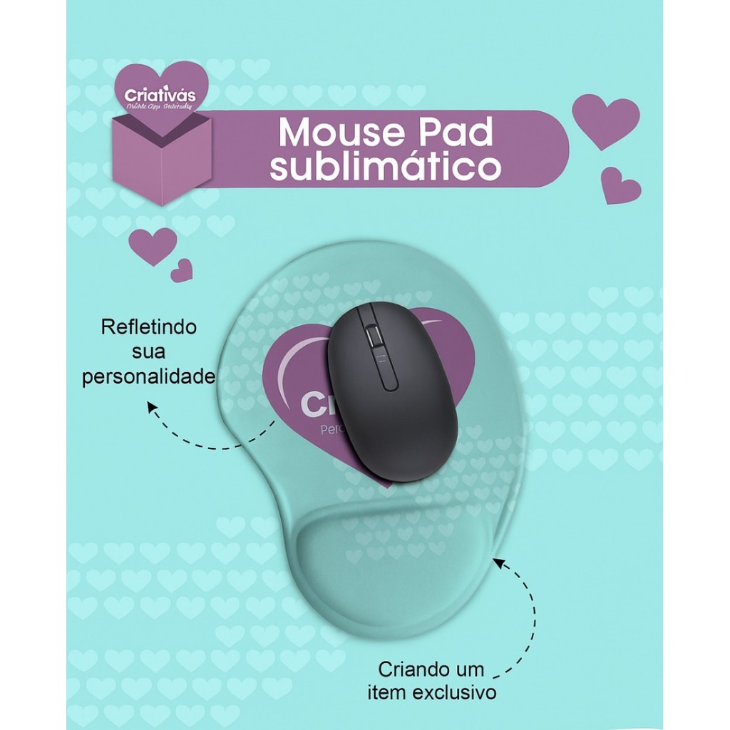 Mouse Pad Ergonômico Personalizado