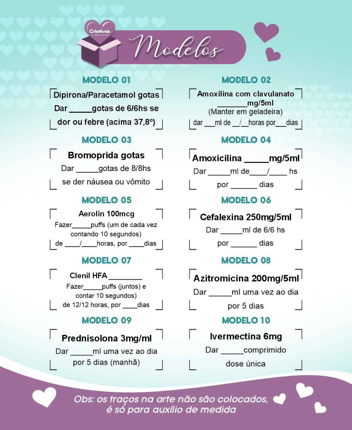 Kit 10 unidades Carimbos personalizados para Médico