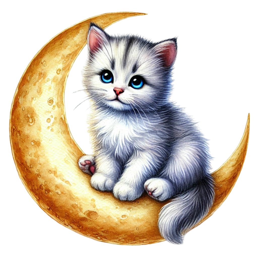 Cartela de Adesivos de Gatos – Coleção Funny Cats