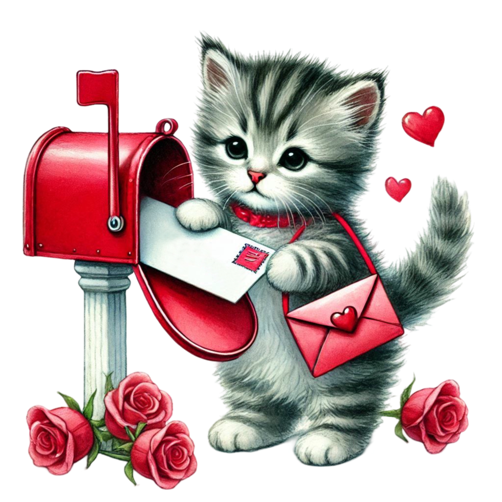 Cartela de Adesivos de Gatos – Coleção Funny Cats