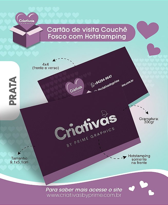 Cartão de Visita Hot Stamping