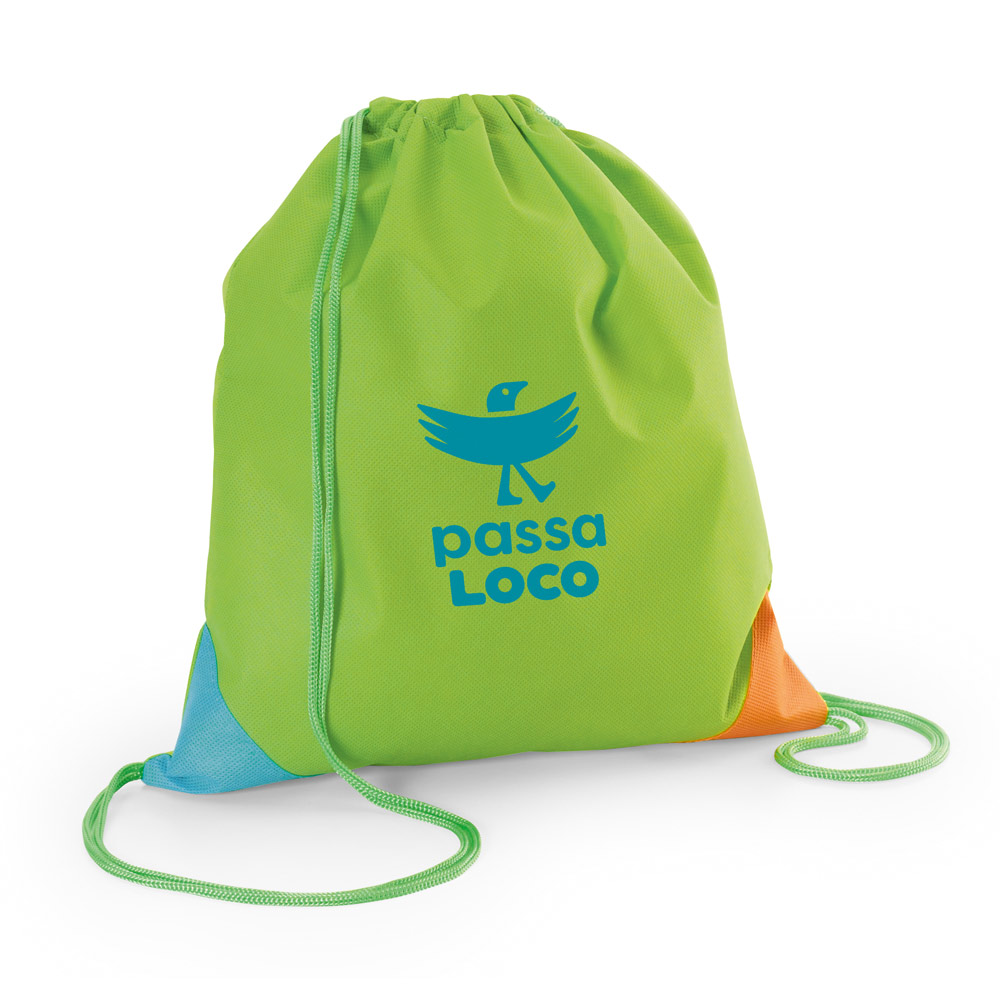 Sacola tipo mochila em non-woven (80 g/m²)
