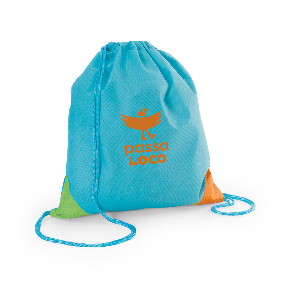 Sacola tipo mochila em non-woven (80 g/m²)