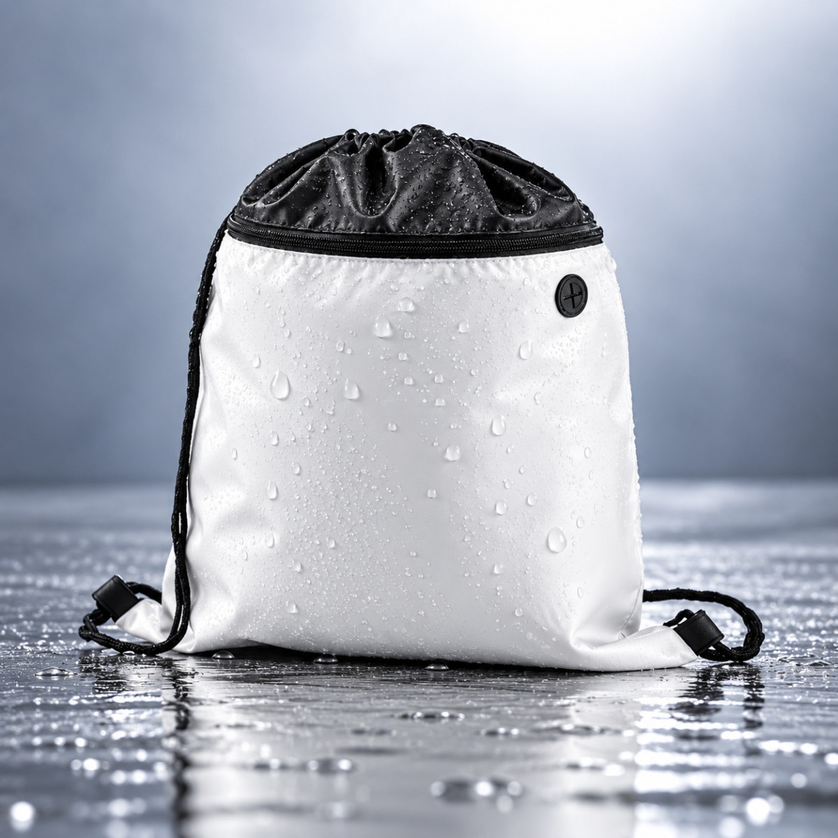 Saco tipo mochila em 210D com bolso frontal