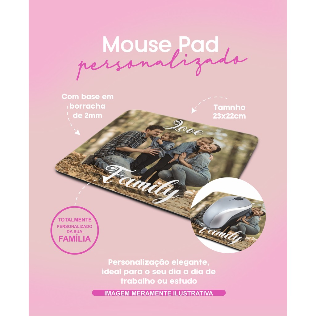 Mouse Pad em borracha - Ref: 106