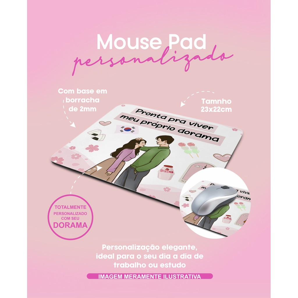 Mouse Pad em borracha - Ref: 106