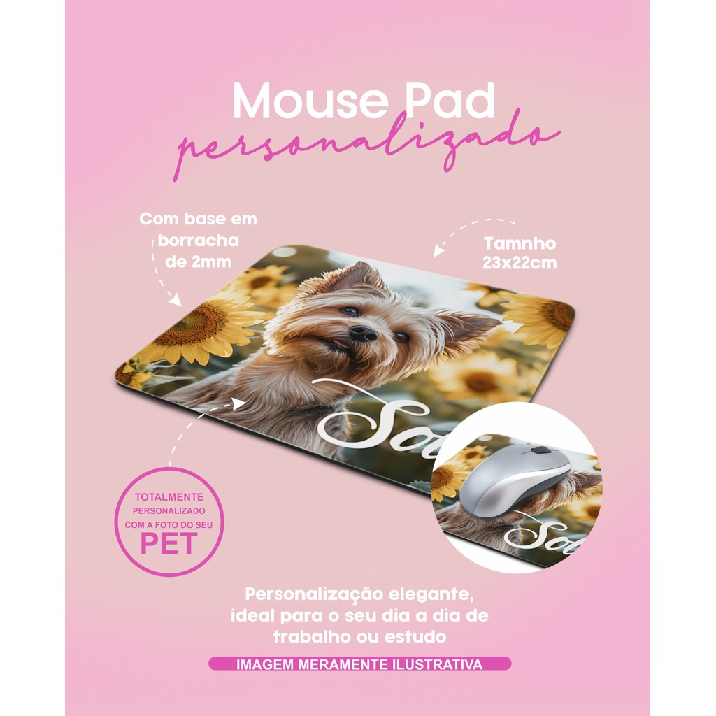 Mouse Pad em borracha - Ref: 106