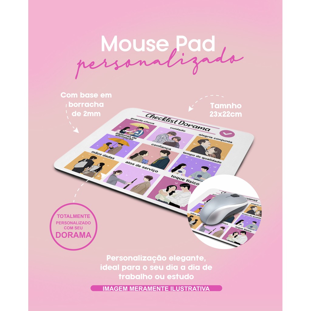 Mouse Pad em borracha - Ref: 106