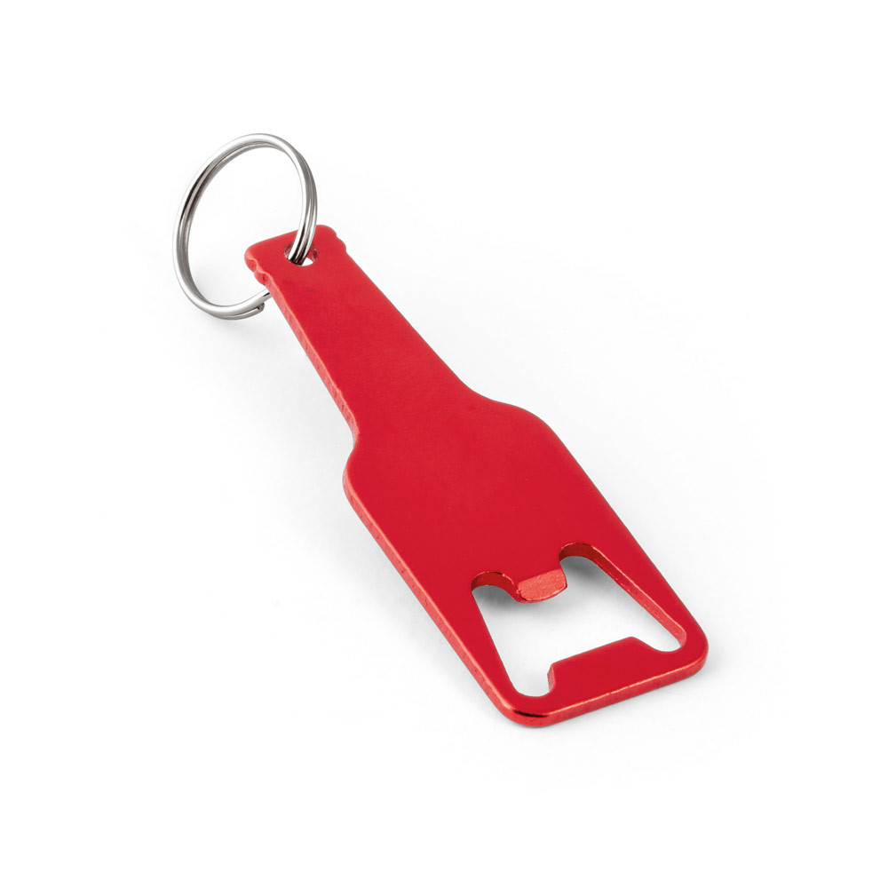 Chaveiro em alumínio com abridor de garrafas - Ref: 103