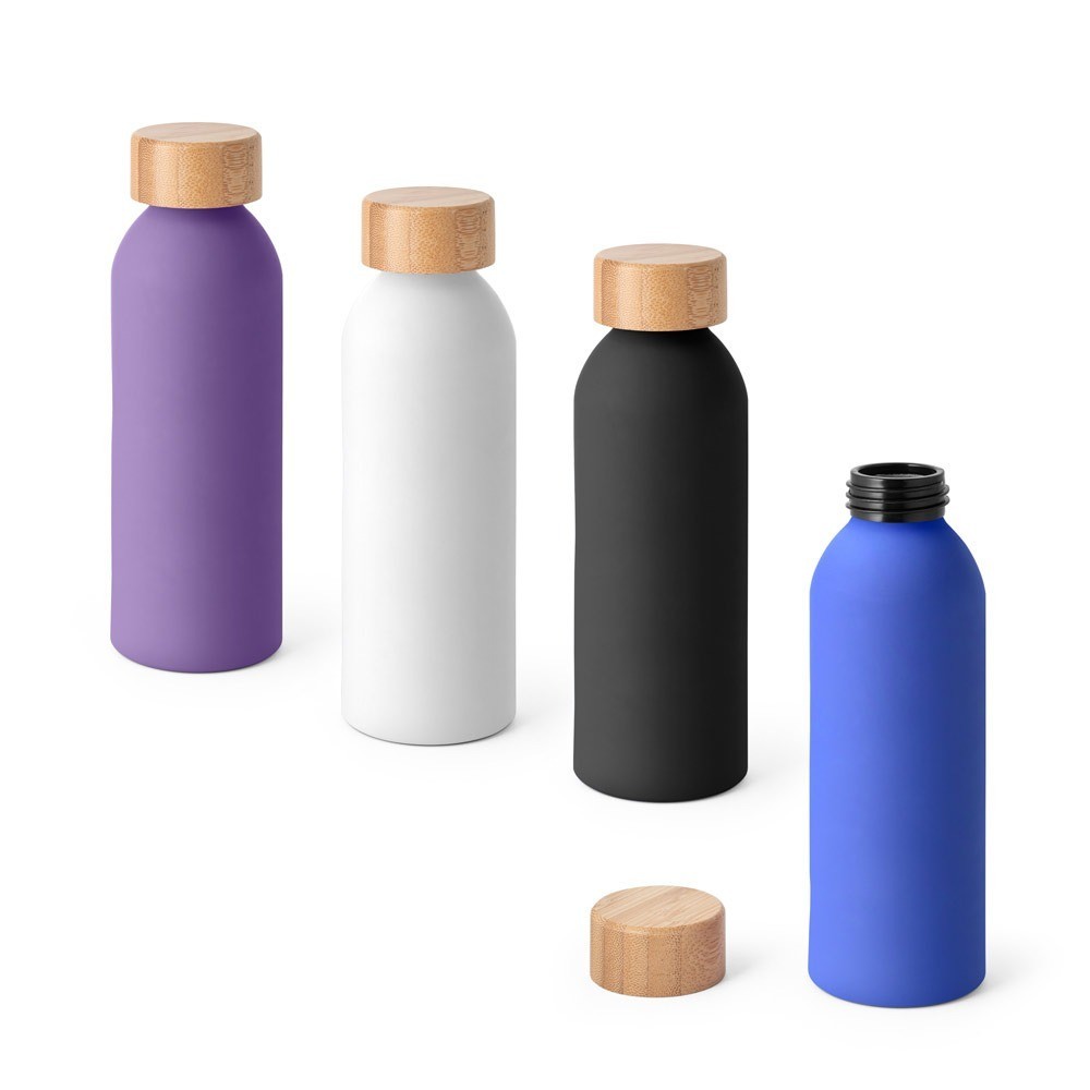 Squeeze Ecológica 550mL – Alumínio + Bambu | Beleza, Praticidade e Consciência!