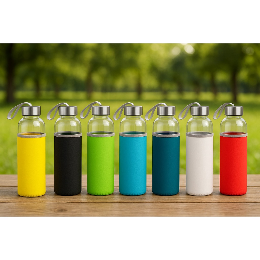 RAISE. Squeeze em vidro e tampa em aço inox com alça 520 mL - Ref: 103