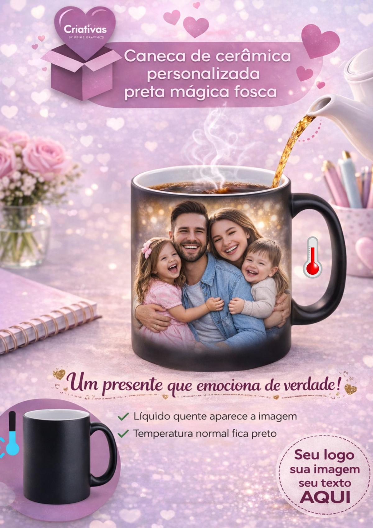 Caneca Mágica Preta