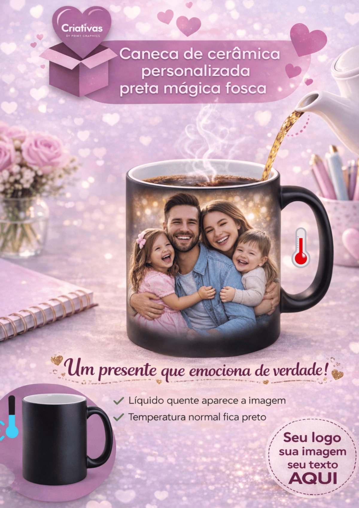 Caneca Mágica Preta