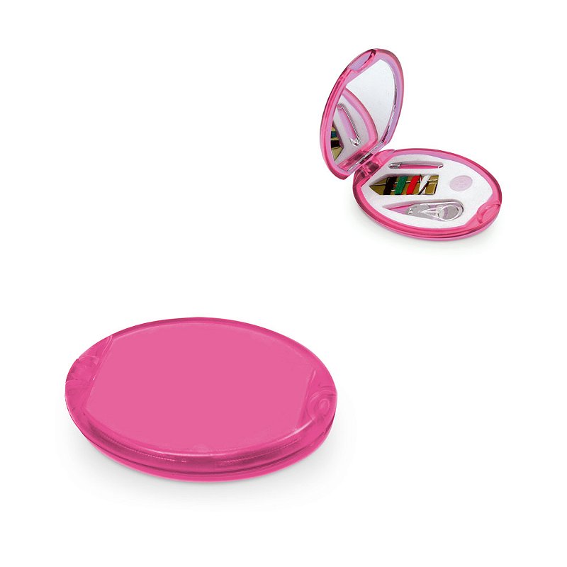 Kit de Costura Mini Portátil com Espelho | Ideal para Viagem, Brinde e Emergências | Compacto e Personalizável