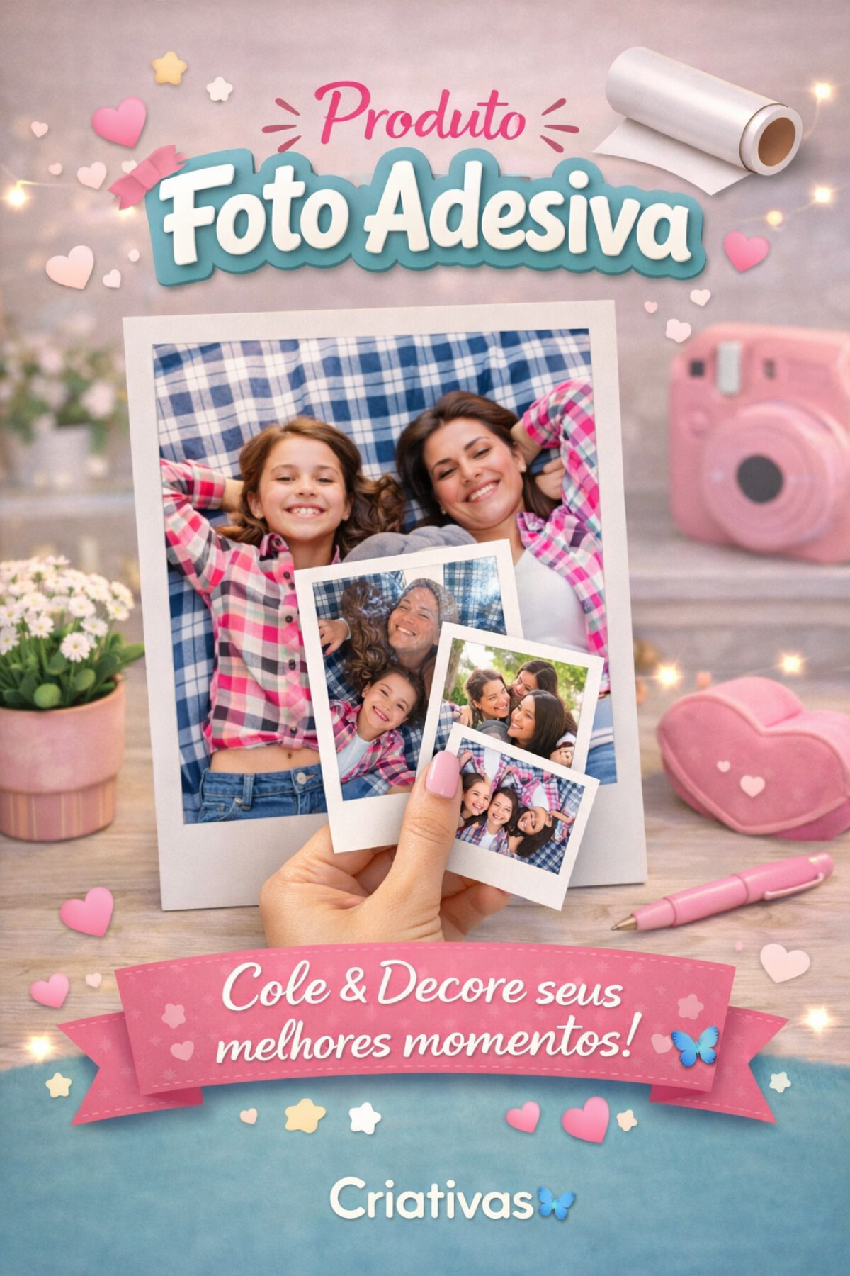 Foto Adesiva Personalizada em Vinil tamanho maiores