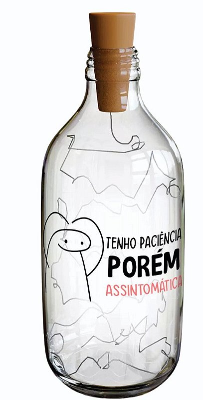 Luminária  Vidro Tenho Paciencia porém, Assintomática 500ml