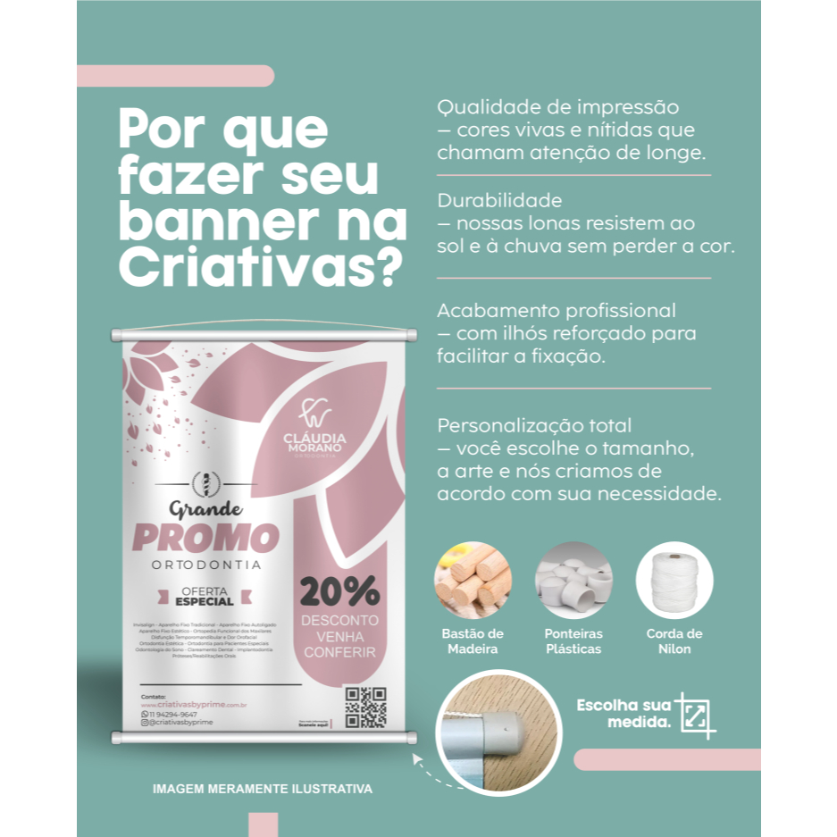 Banner em Lona 0,58x90 promocional