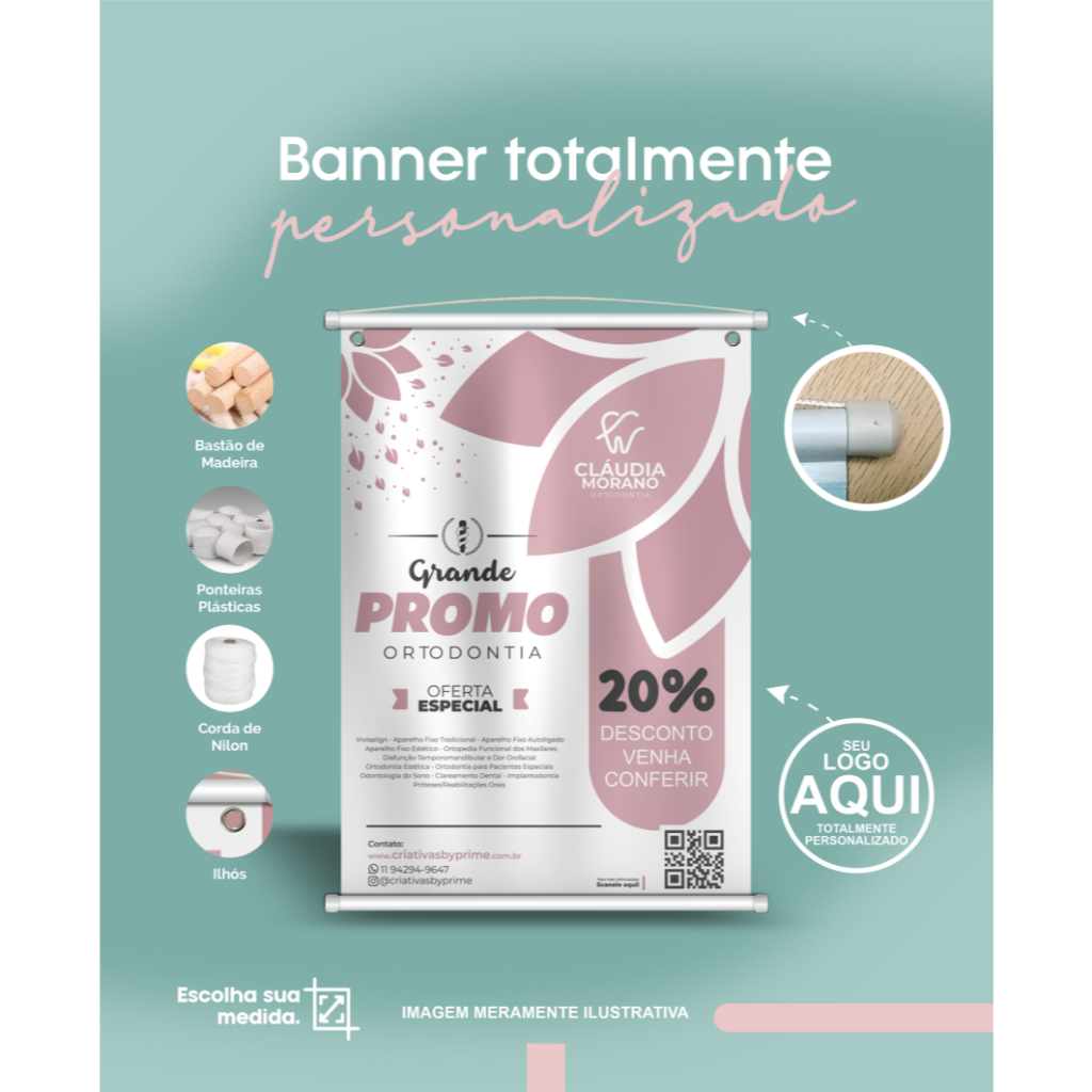 Banner em Lona 0,58x90 promocional