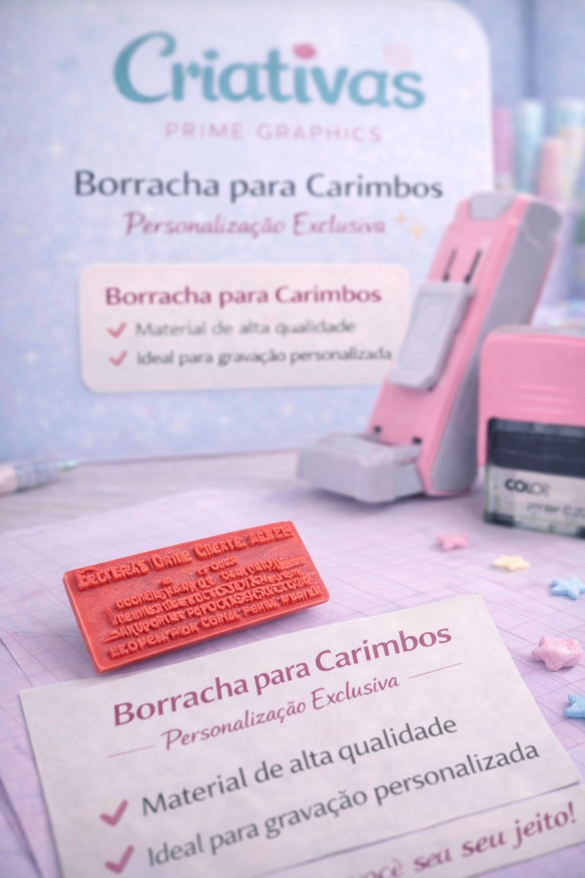 Borracha para carimbo C20