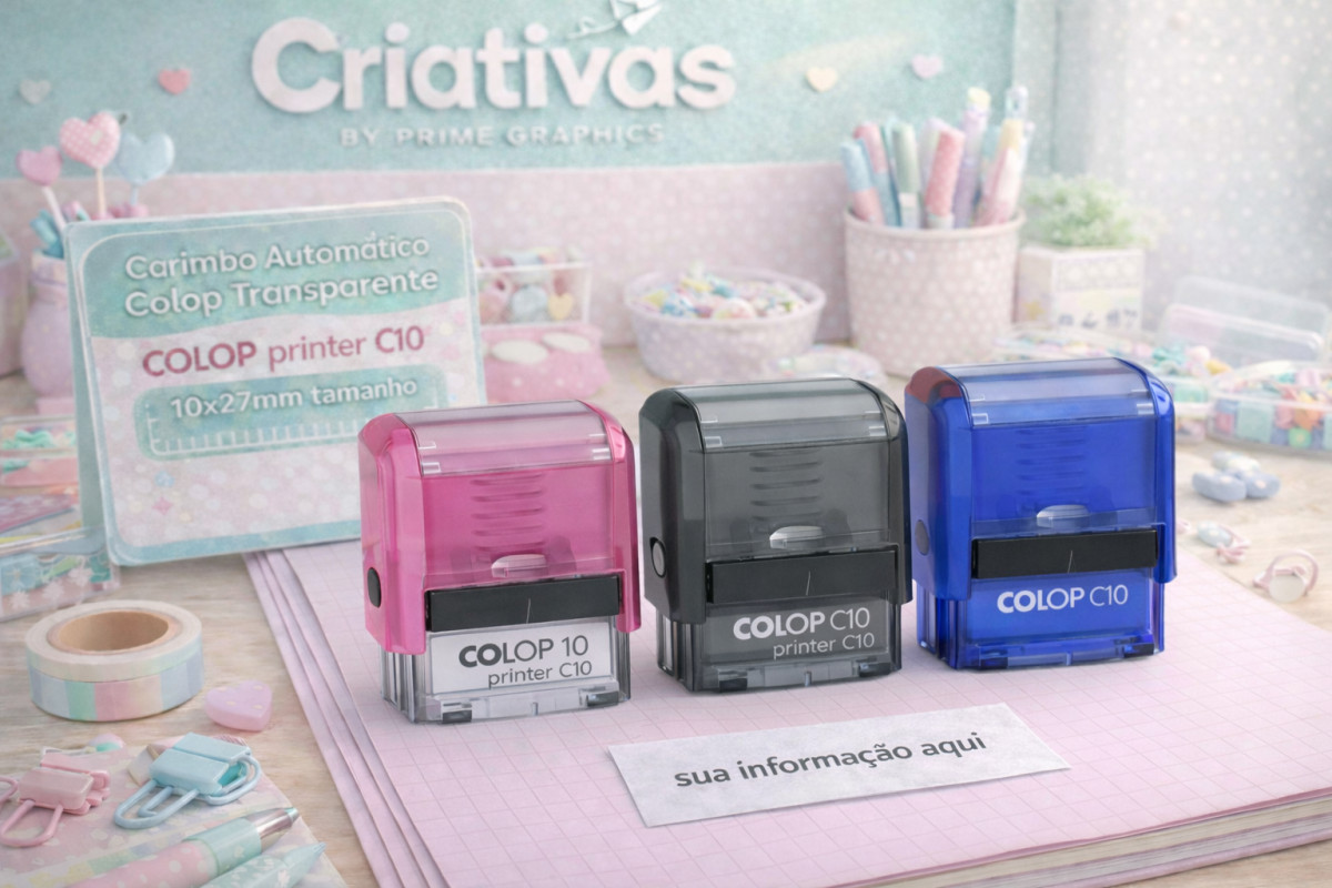 Carimbo Automático Colop Printer C10 10x27mm