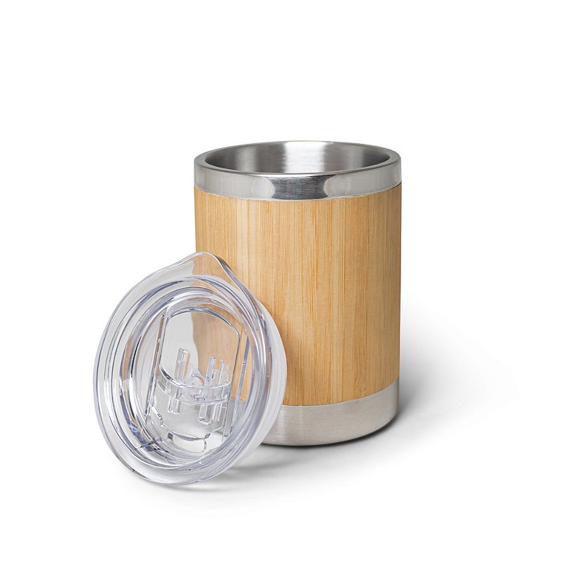 Copo em bambu e aço inox 350 mL