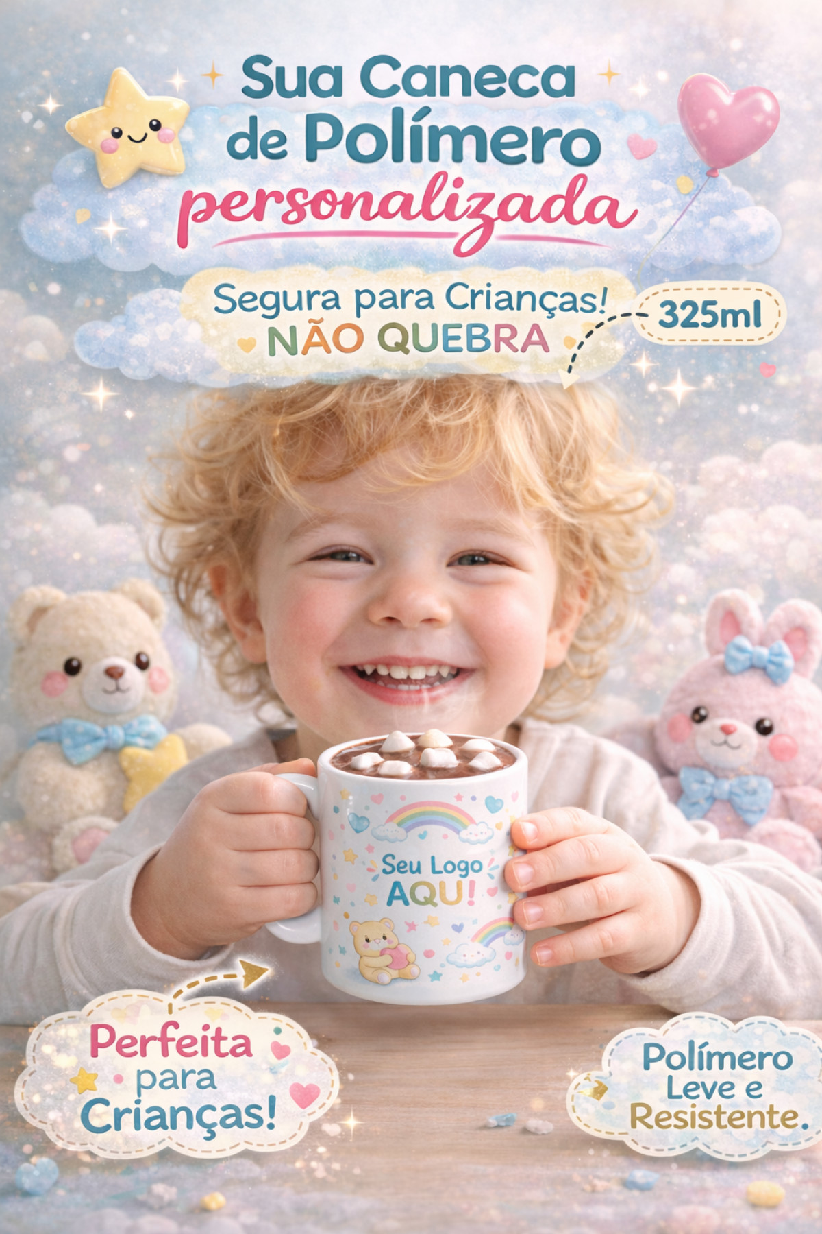Caneca Infantil de Plástico