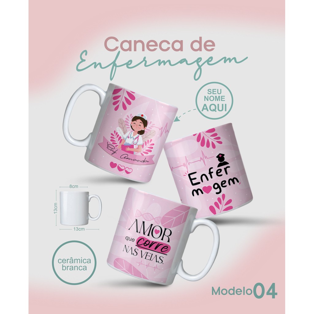 Caneca Enfermagem 325ml