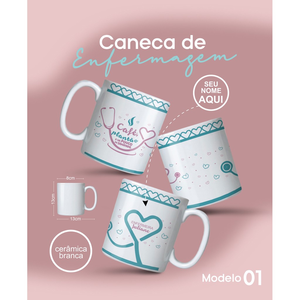 Caneca Enfermagem 325ml