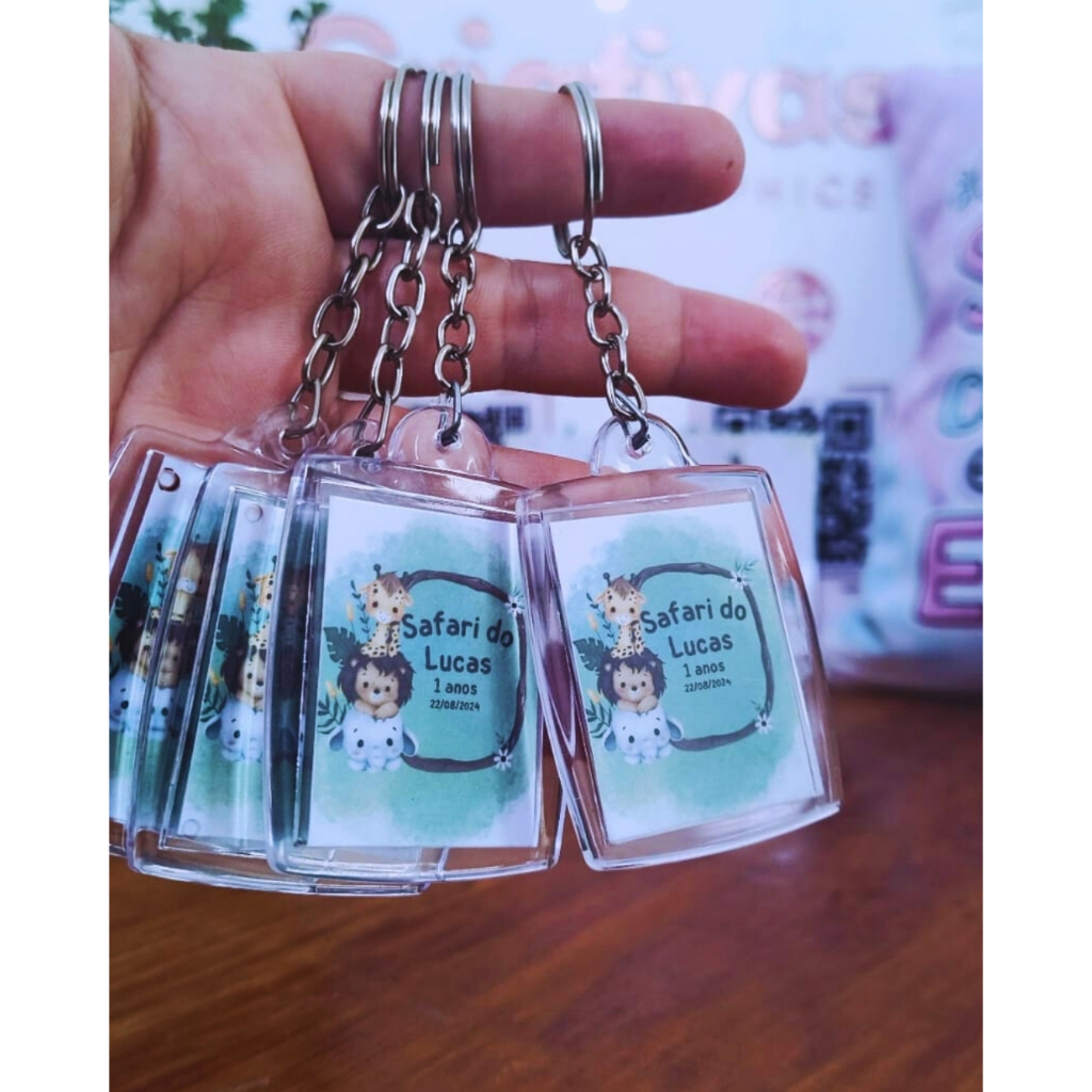 Chaveiro Acrílico 3x4 Personalizado