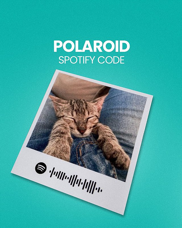 Fotos Estilo Polaroid 10x7  SPOTIFY CODE