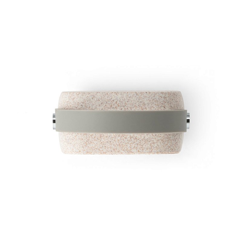 Caixa de som portátil em fibra de palha de trigo e ABS