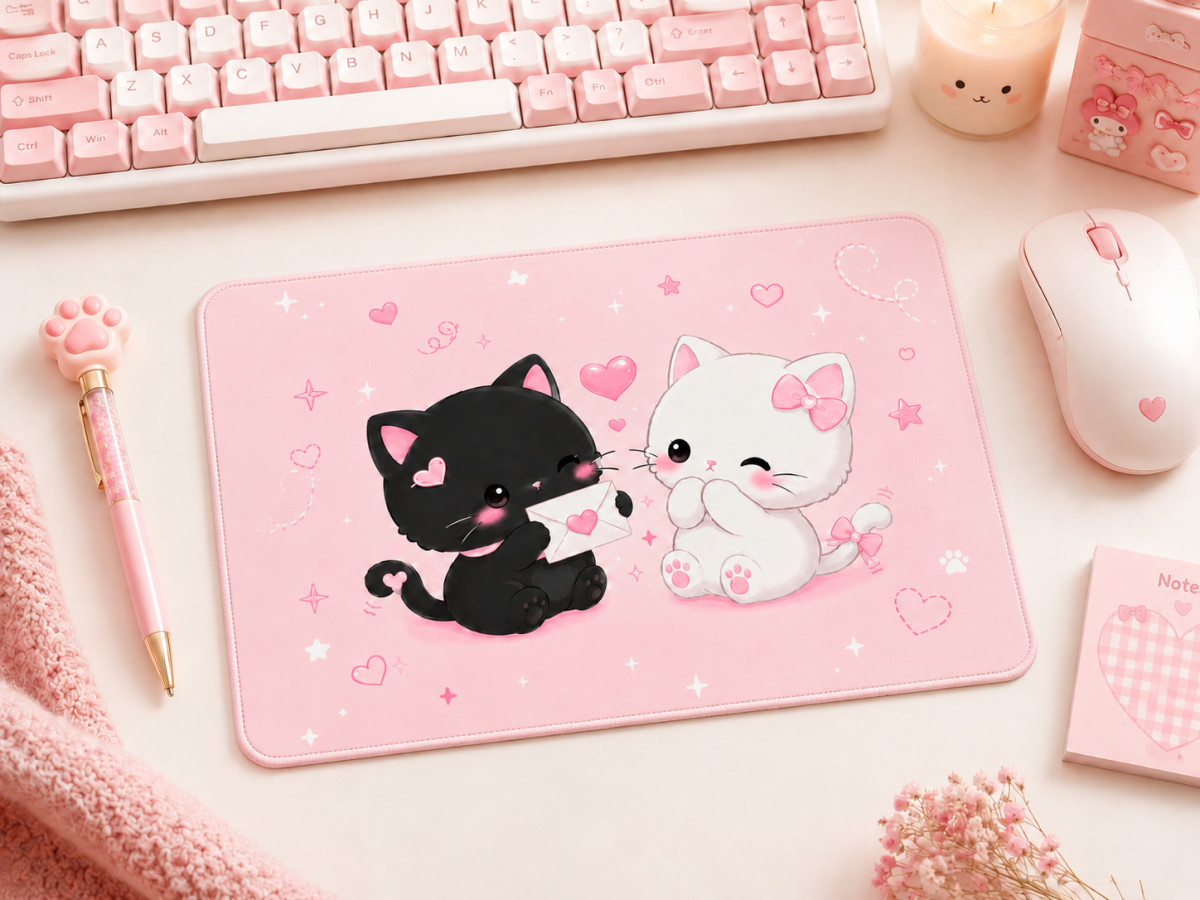 Mouse Pad Personalizado Formato Gatinhos