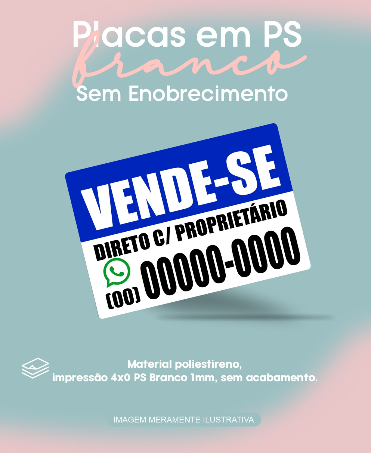 Placa de PS 2mm M²