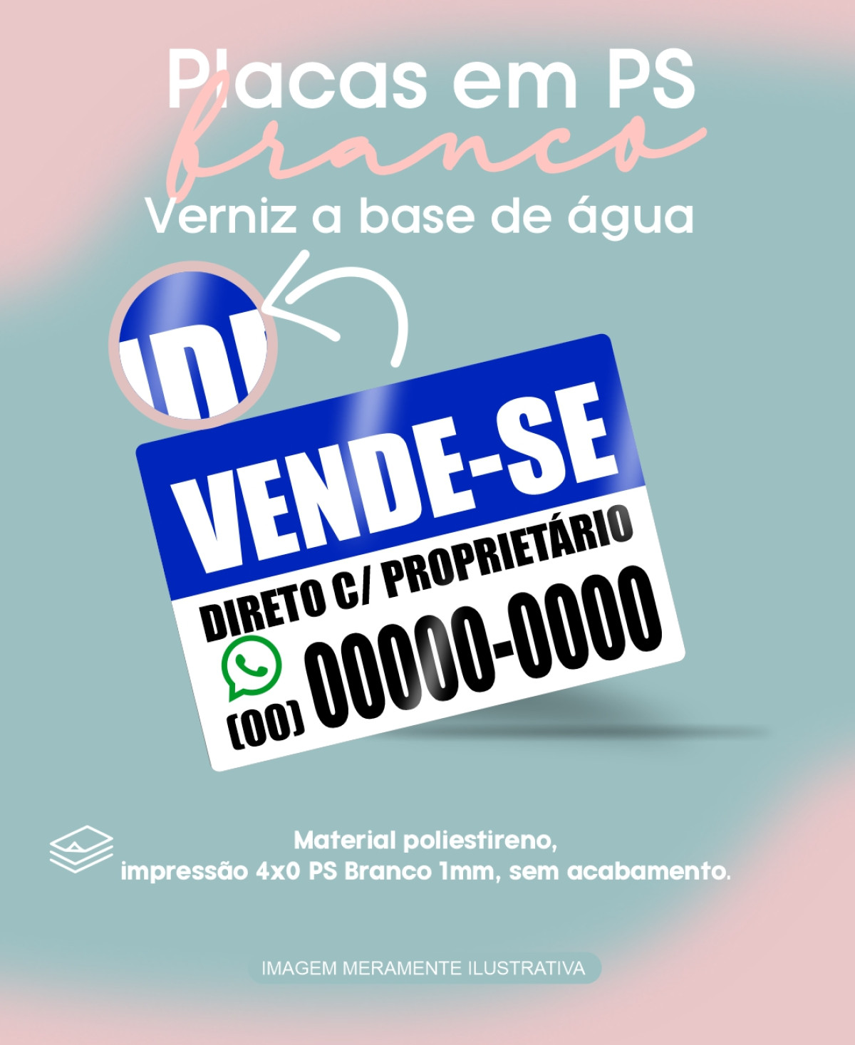 Placa de PS 2mm M²