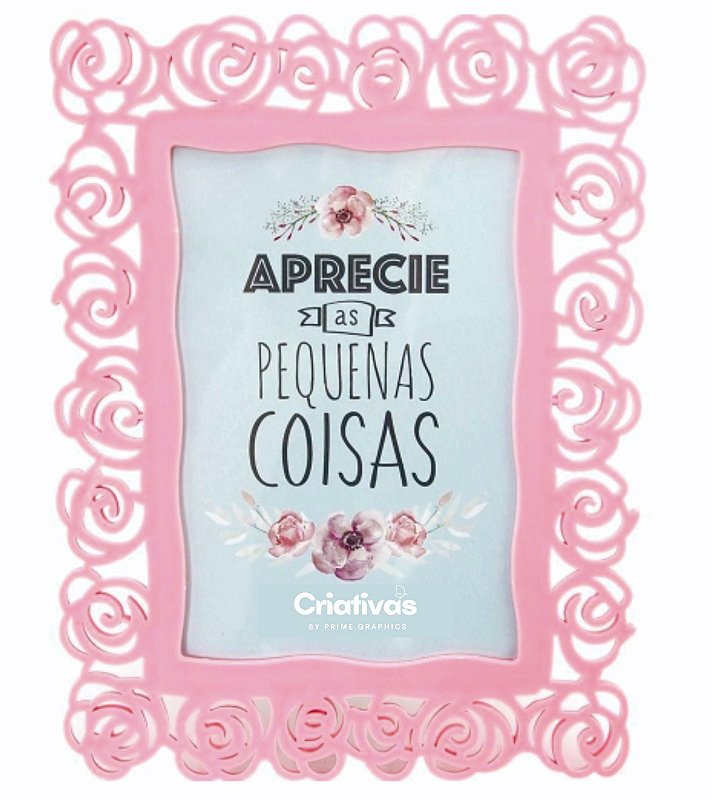 Porta retrato foto floral 10x15