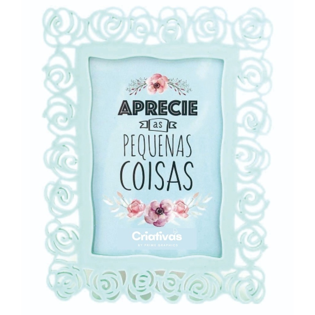 Porta retrato foto floral 10x15