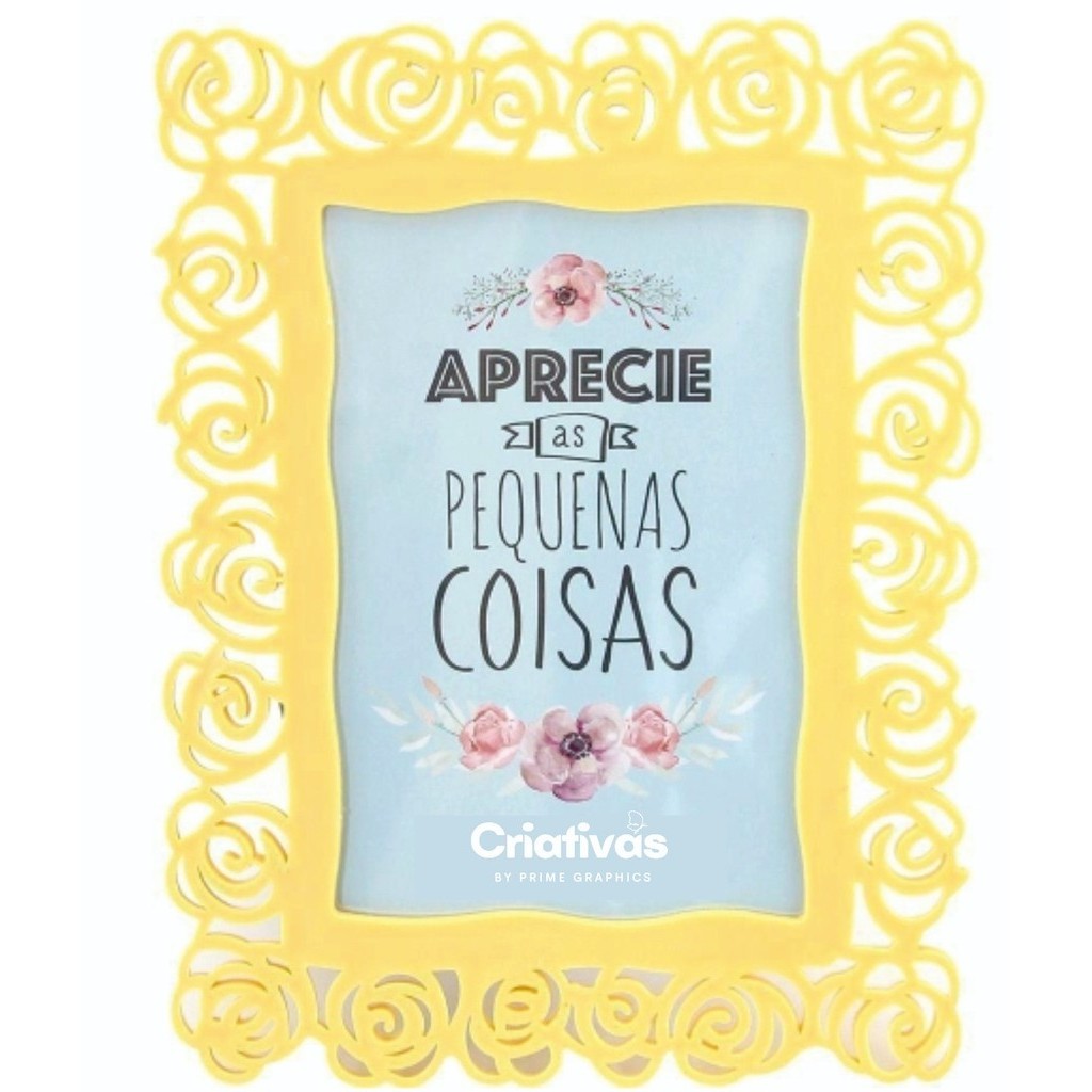 Porta retrato foto floral 10x15