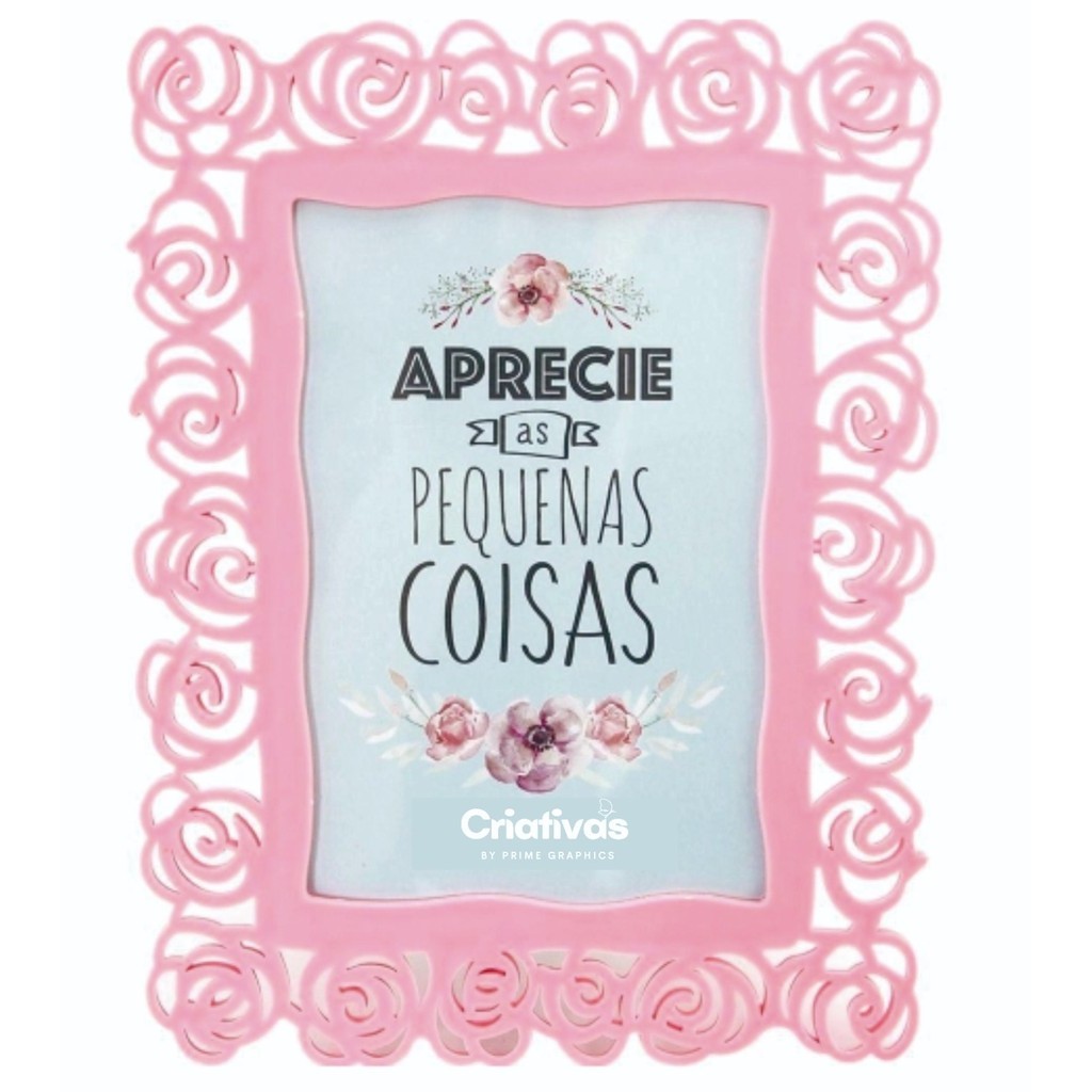 Porta retrato foto floral 10x15