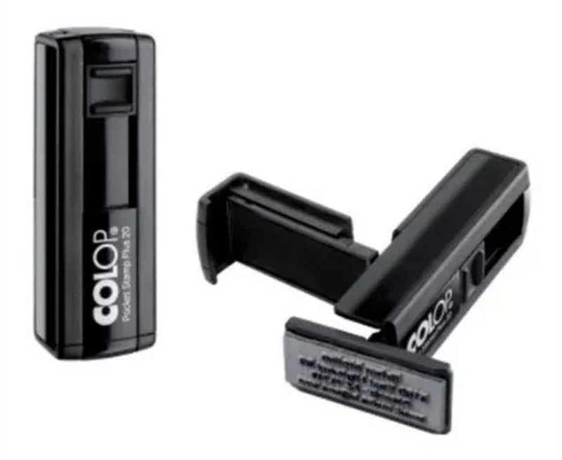 Carimbo de bolso Colop Pocket Stamp Plus 20 14x38mm