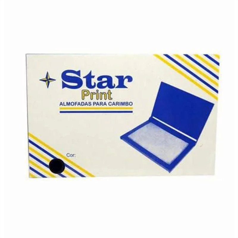 Almofada Carimbo Pequena N2 Preta