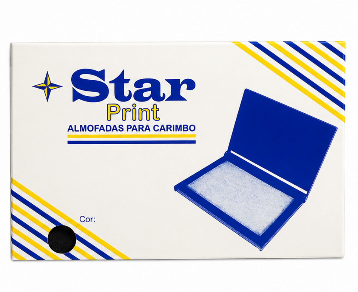 Almofada Carimbo Pequena N4 Preta