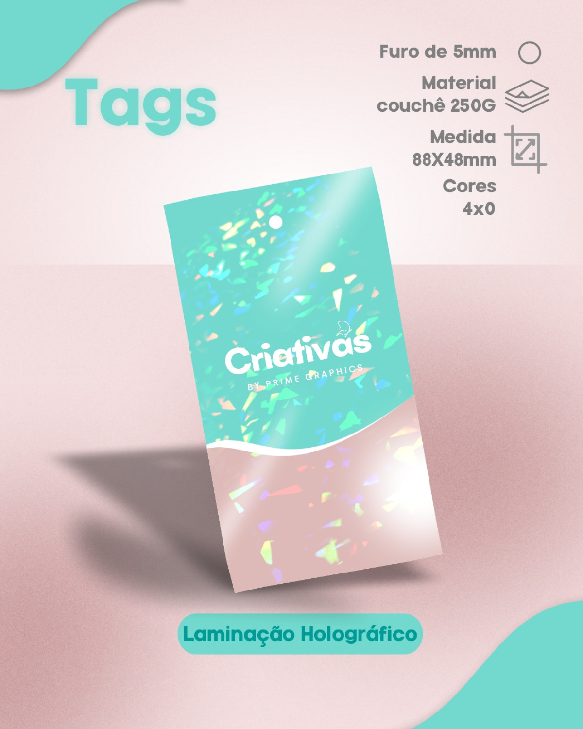 Tag Padrão Furo 5mm