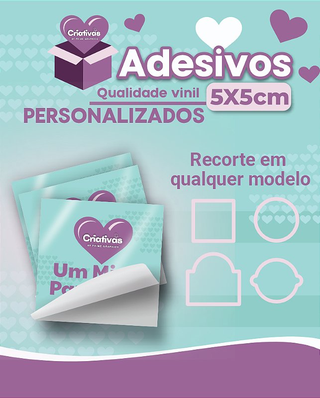 Adesivo Personalizado 5x5